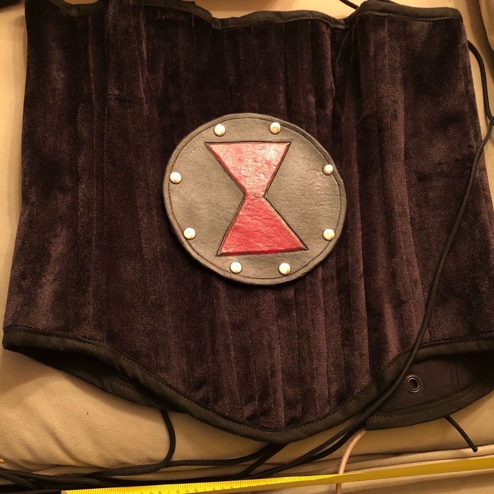 Black Widow Corset by Silver Leaf